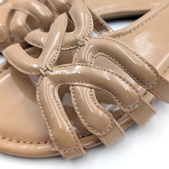 Circus by Sam Edelman Cat Strappy Slide Sandals Women's Tan Size US6.5 EU37 - Picture 8 of 8